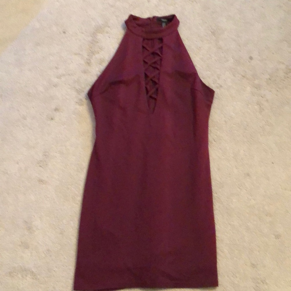 Burgundy dress